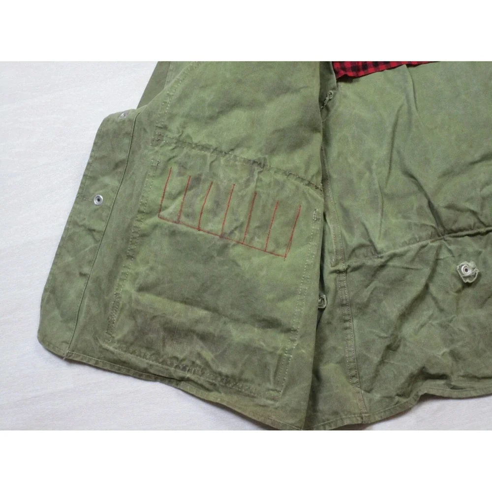 Vintage Bill Boatman & Co Greenbriar Waxed Canvas Tin Cloth Field Jacket (XL)